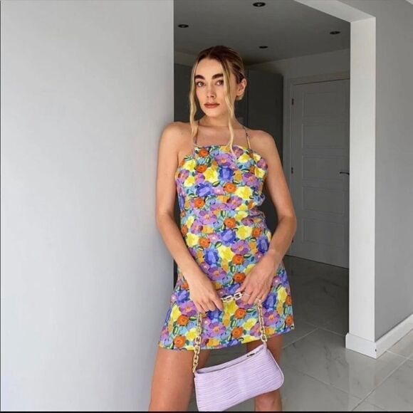 Zara floral printed dress - Picture 3 of 16